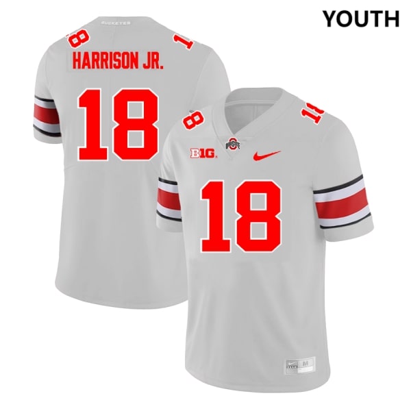 Ohio State Buckeyes Marvin Harrison Jr. Youth #18 Alternate 2023 Gary College Football Jersey 2404BRQR0